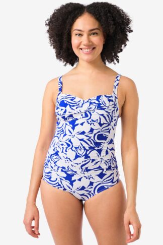 HEMA Damesbadpak Control Blauw (blauw)