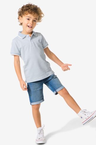 HEMA Kindershort Jogdenim Middenblauw (middenblauw)