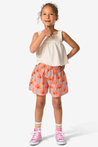 HEMA Kinderskort Bloemen Roze (roze)