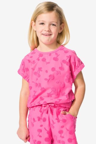 HEMA Kinder T-shirt Badstof Fruit Roze (roze)