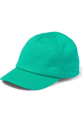 babypet met klep katoen groen