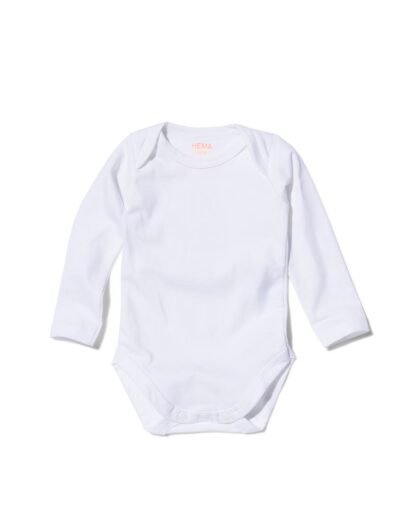 romper organic katoen stretch - 2 stuks wit
