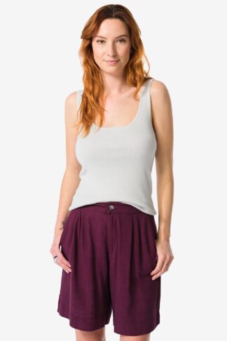 HEMA Dames Top Railey Glitter Gebroken Wit (gebroken wit)