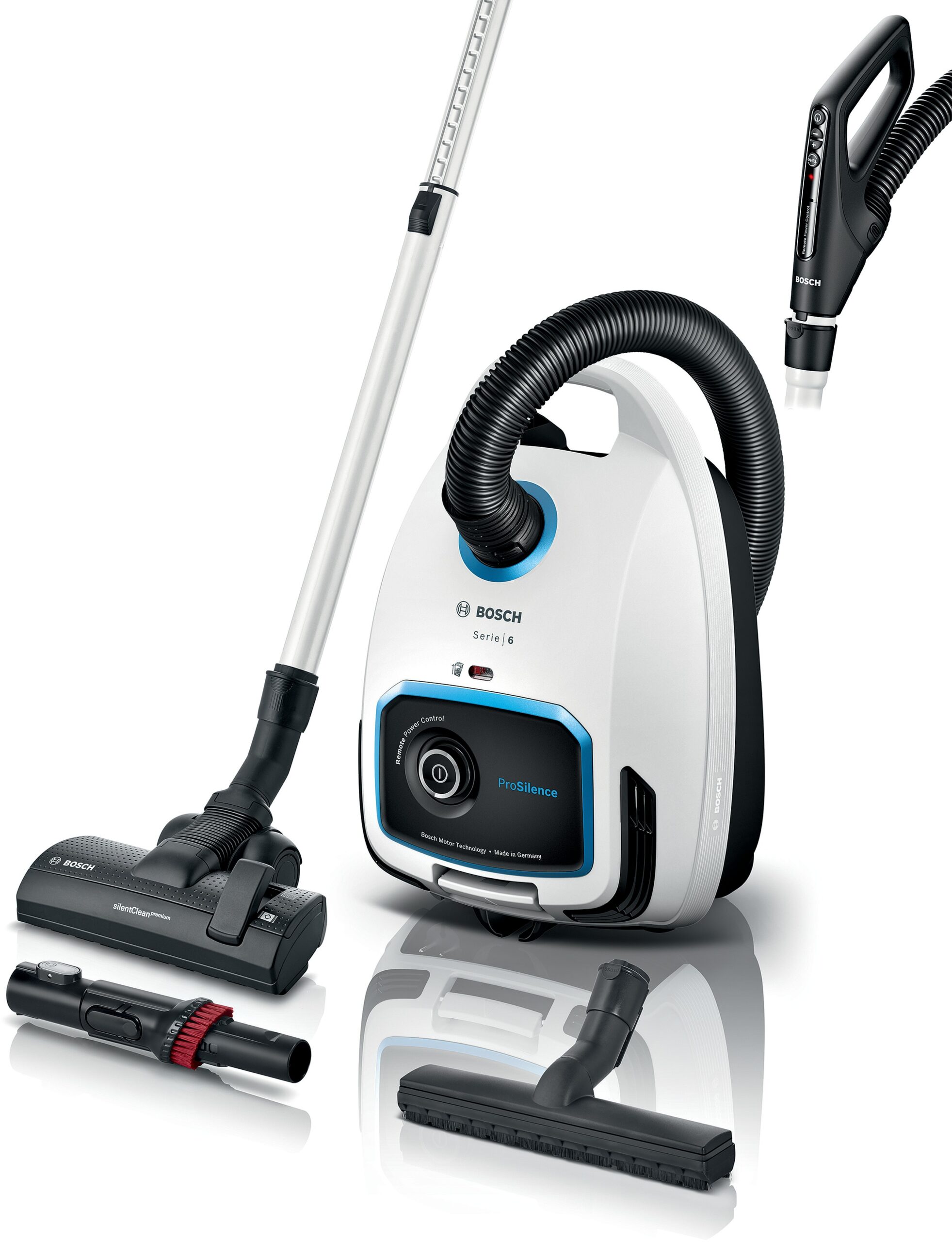 Bosch BGB6SIL1 ProSilence Stofzuiger met zak Wit