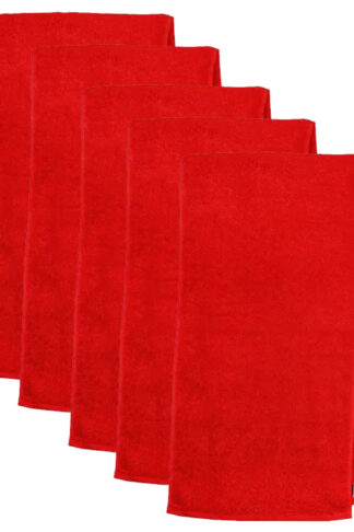 The One Sporthanddoek 30x130 cm 450 gram Rood (5 stuks)