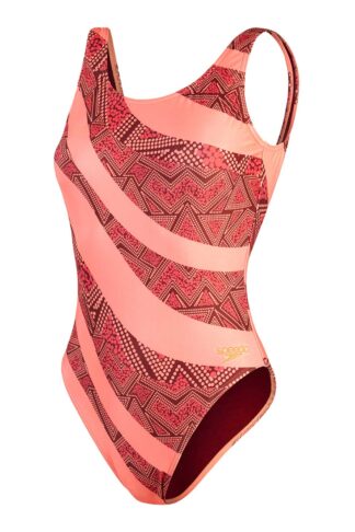 Speedo - Eco - Deep U-back - Allover - 5195, Maat:42