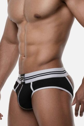PUMP! - Backless Brief - Black - Multi, Maat:M