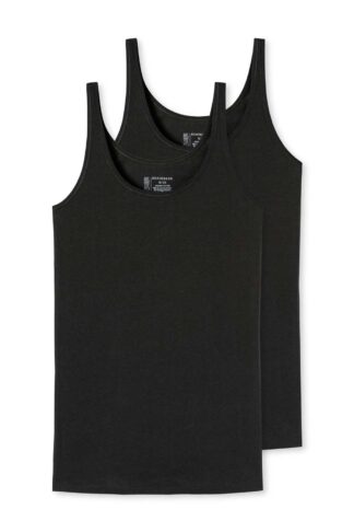 Schiesser - 2p Top - 95-5 - zwart, Maat:44