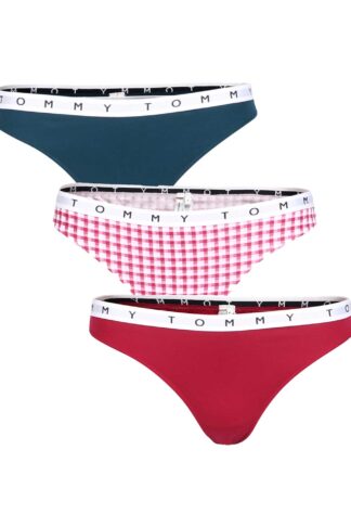 Tommy Hilfiger - 3p String - Stretch Cotton - 0XR, Maat:L