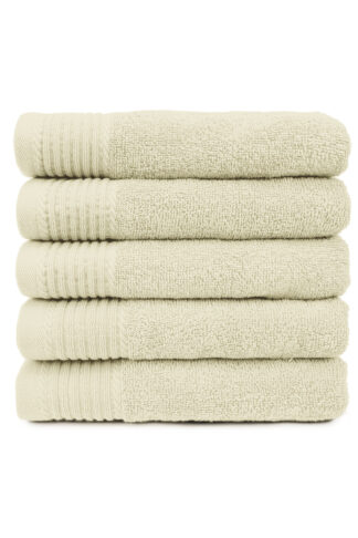The One Handdoek 450 gram 50x100 cm Ivory (5 stuks)