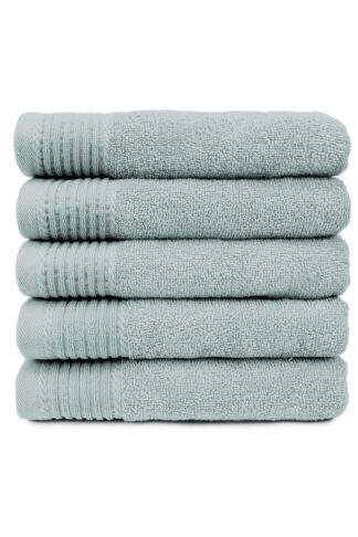 The One Handdoek 50x100 cm 450gram Licht grijs (5 stuks)