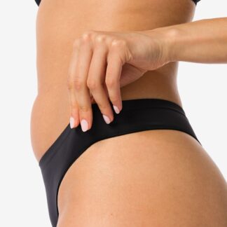 HEMA Damesstring Naadloos Micro Zwart (zwart)