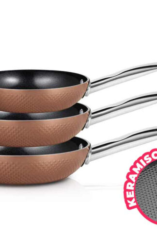 3-Delige Buccan Keramische Pannenset - Geschikt Voor Alle Warmtebronnen! ...