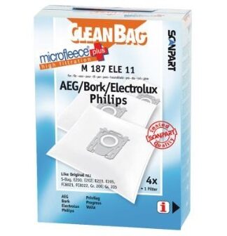 Cleanbag Philips FC8021 AEG GR201 S-bag Stofzak Wit
