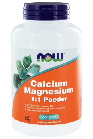 Calcium Magnesium 1:1 Poeder (227 gram) - NOW Foods