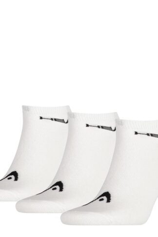 Head 3-pack Unisex Sneaker Sock White-39-42
