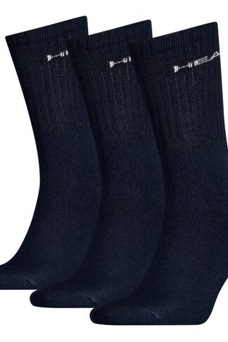 Head Short Crew Sock 3-pack Navy-35-38
