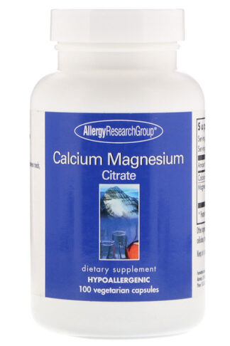 Calcium Magnesium Citrate 100 Vegetarian Capsules - Allergy Research Group