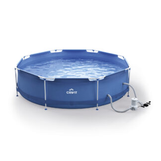 CRIVIT Zwembad met stalen frame Ø 300 x 76 cm