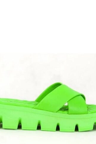 platform slipper groen