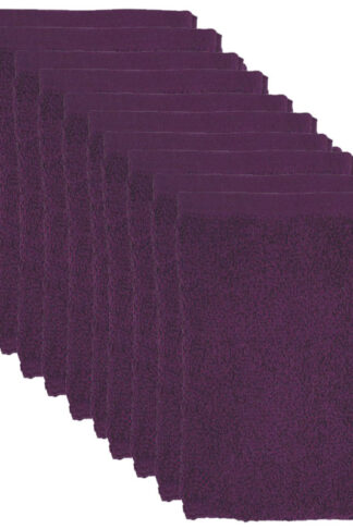 The One Washandjes Plum - 10 stuks