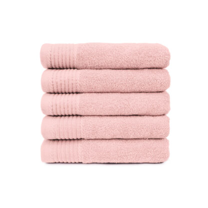 The One Badhanddoek Deluxe 70x140 550 gram Salmon (5 stuks)