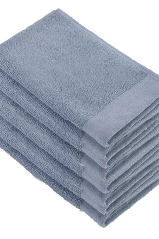 Walra Soft Cotton Gastendoekjes 30x50 cm 550gram Blue - 8 stuks
