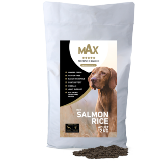 Max Adult Geperste Brokken Zalm & Rijst 12 kg