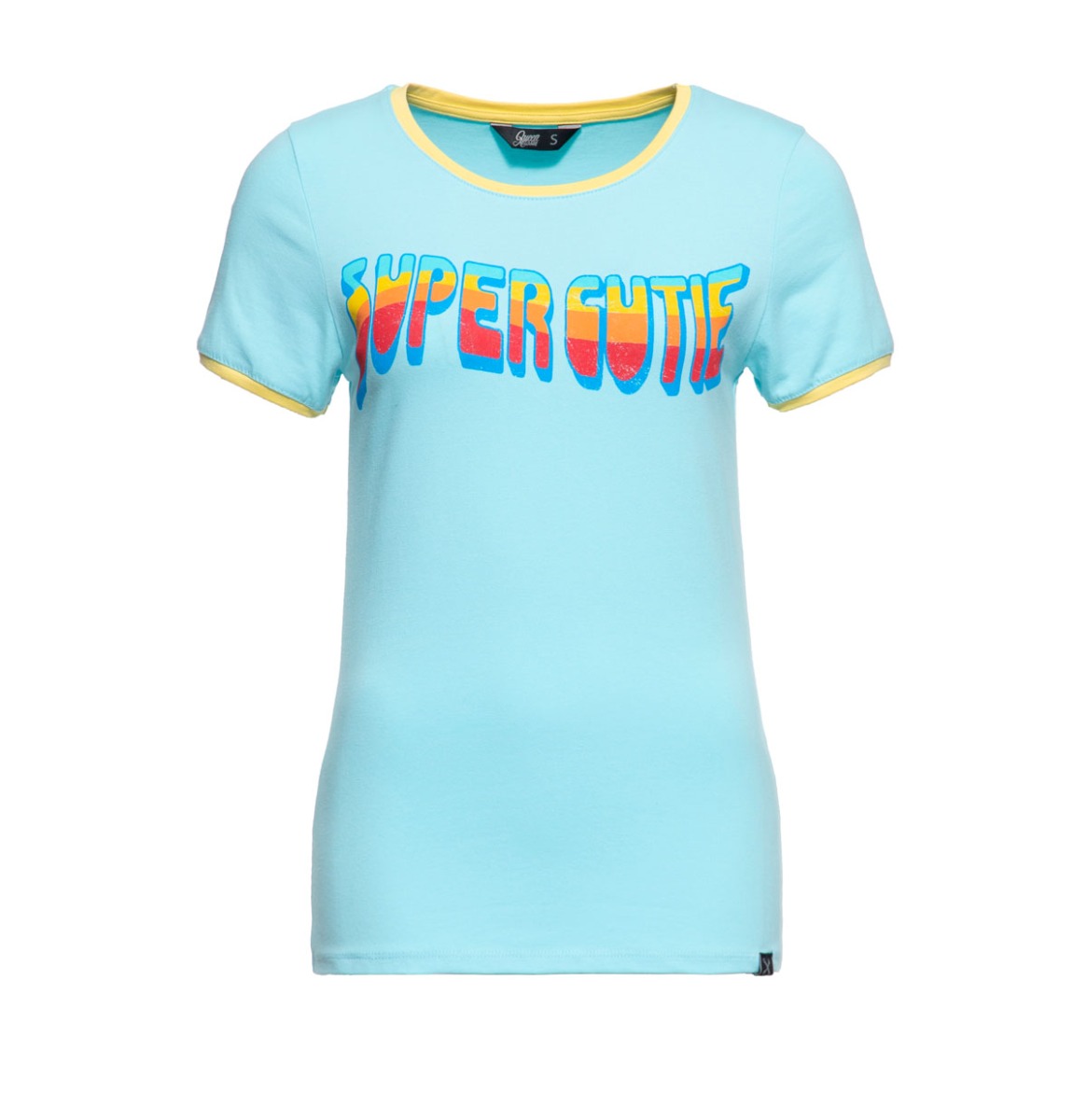 Queen Kerosin Super Cutie T-shirt Sky Blue-M