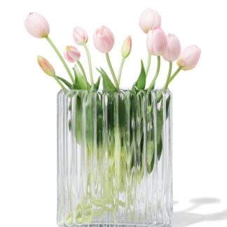 HEMA Vaas ⌀20x28cm glas ovaal transparant (transparant)