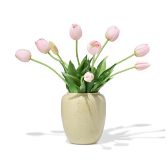 HEMA Vaas 15cm keramiek spikkels groen (groen)