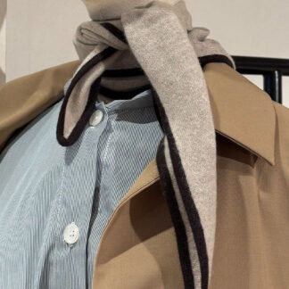 Lisa Yang - Sjaal - Chelsea - Sand / Dark Oak