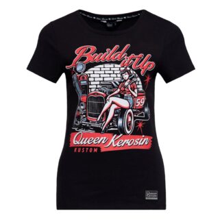 Queen Kerosin Build It Up T-shirt Black-XS