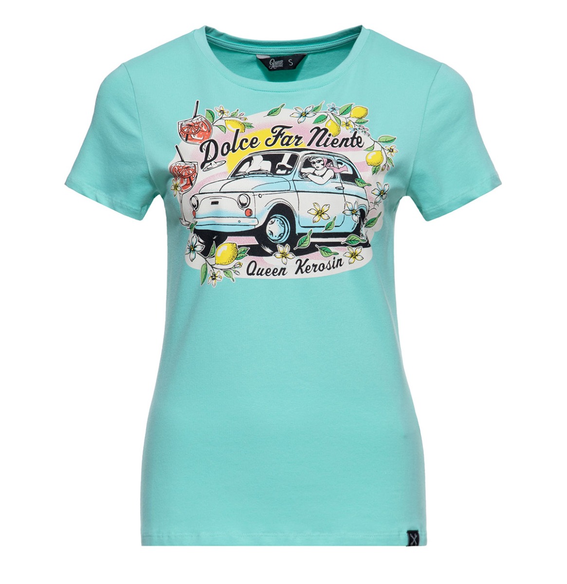 Queen Kerosin Dolce Fair Niente T-shirt Mint-M