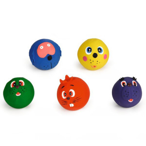 Latex Bal Diergezichtje voor de hond Per 2