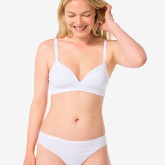 HEMA Damesstring naadloos micro wit (wit)