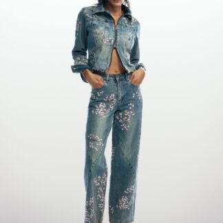 Losse spijkerbroek - BLUE - 36