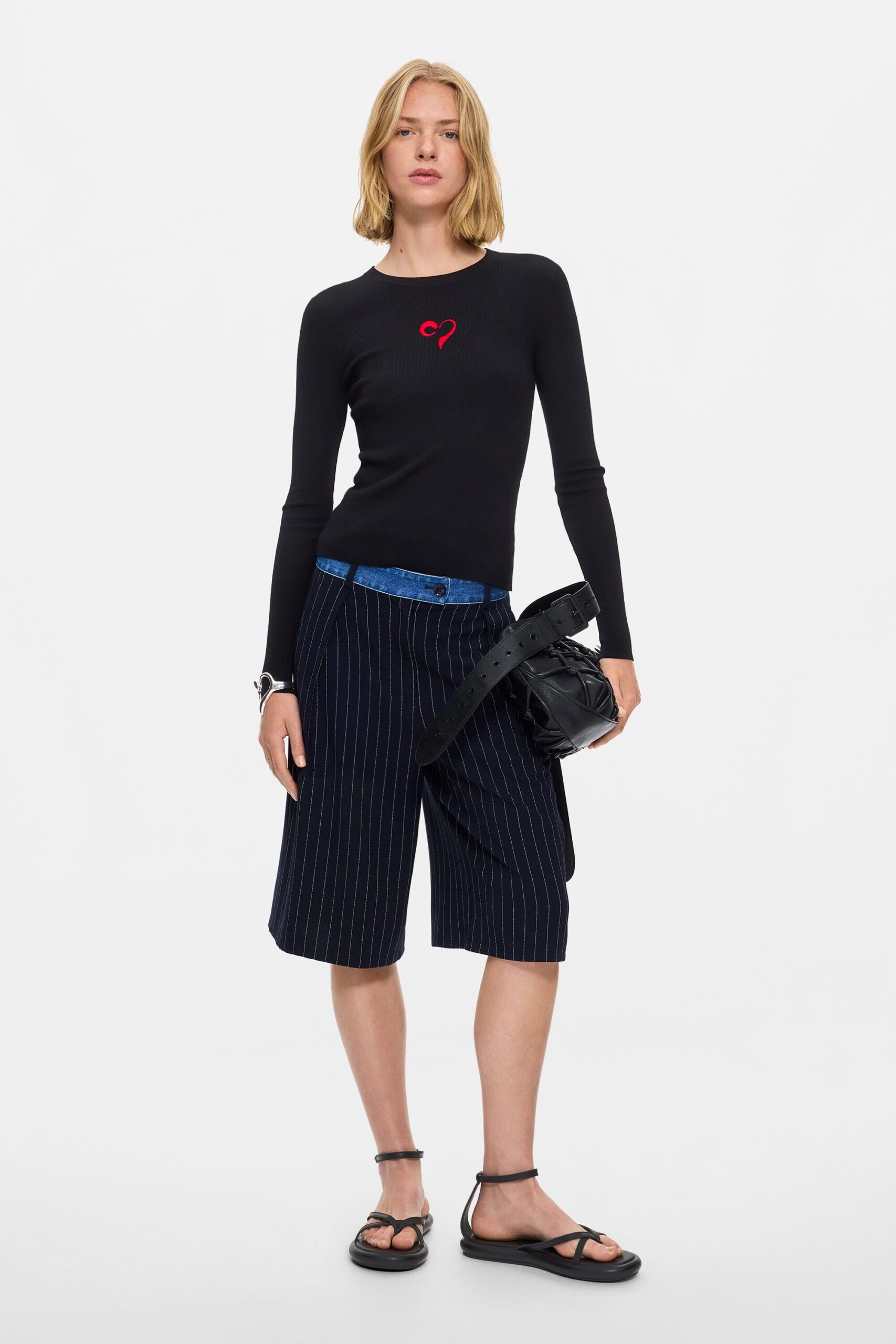gecombineerde bermuda tailor - BLUE - XS