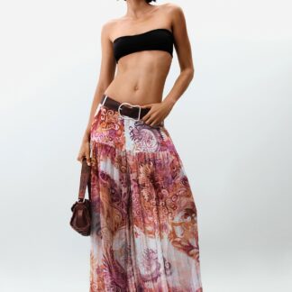 Ballonbroek met print - RED - M