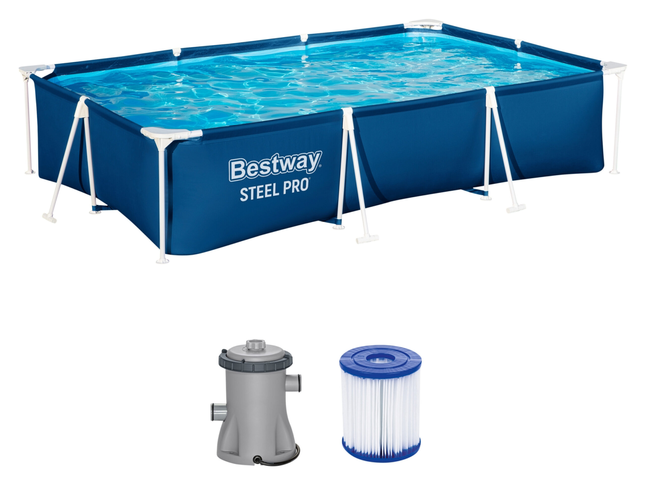 Bestway Zwembad Steel Pro™ Frame met filterpomp 300 x 201 x 66 cm