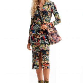 Tapestry midi-jurk M. Christian Lacroix - BROWN - M