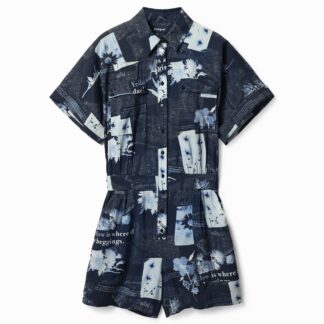 Korte jumpsuit kaarten - BLUE - XS