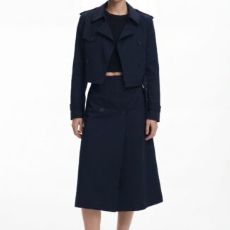 Afneembare trenchcoat - BLUE - M