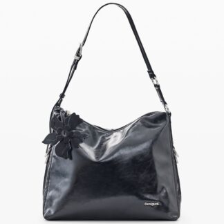 grote tas in leerlook - BLACK - U