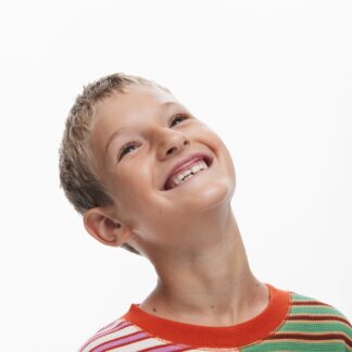 Tweedelig gestreept t-shirt - MATERIAL FINISHES - 5/6