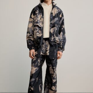 Lange broek met print - BLACK - XL