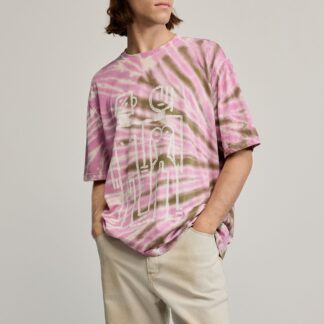Tie-dye T-shirt - ORANGE - L
