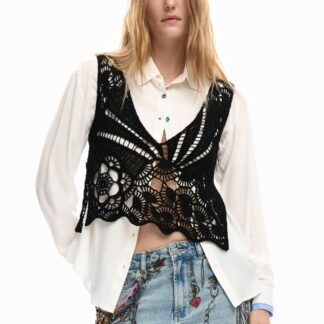 2-in-1 overhemd met lange mouwen - WHITE - L