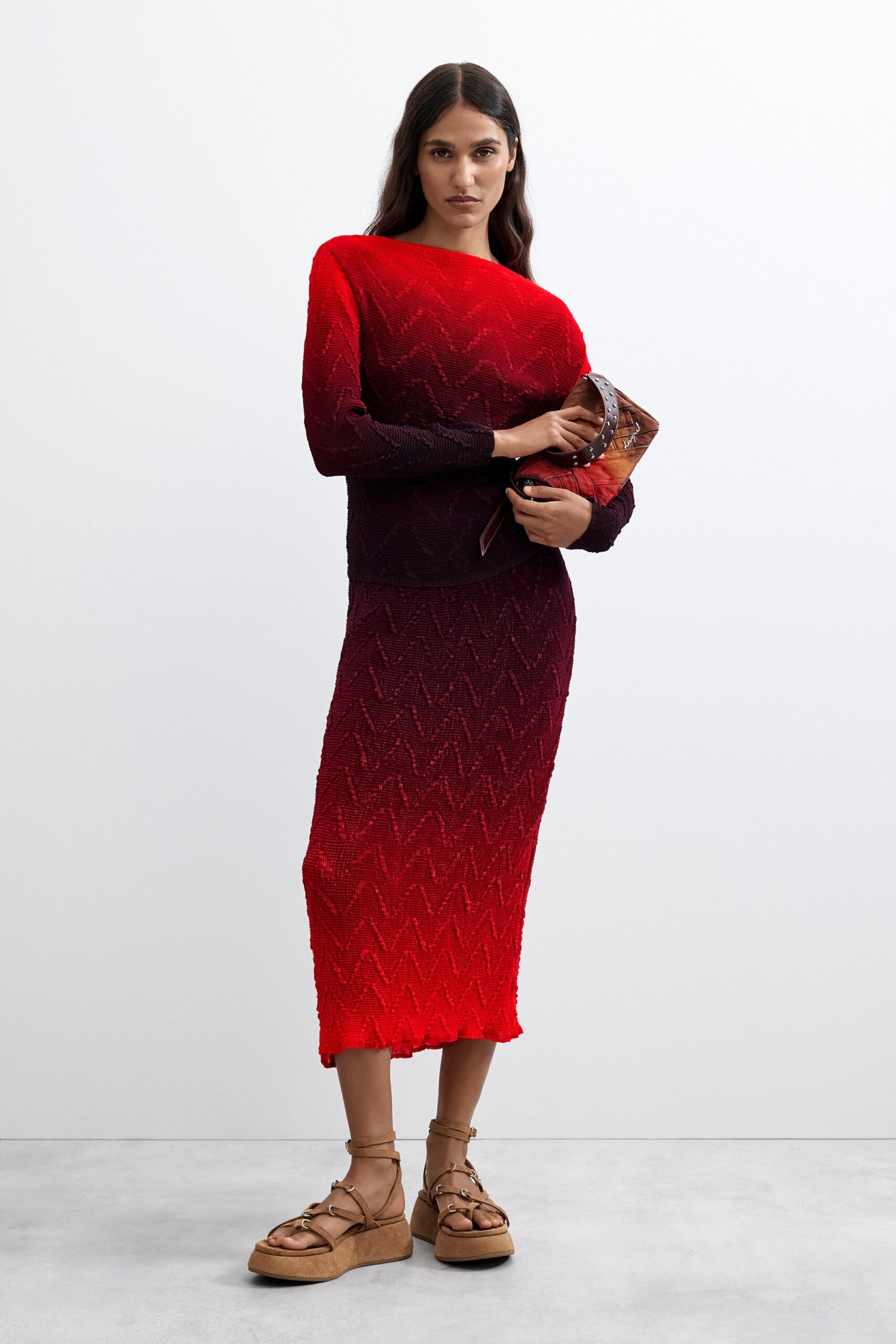Midirok met verloop - RED - M