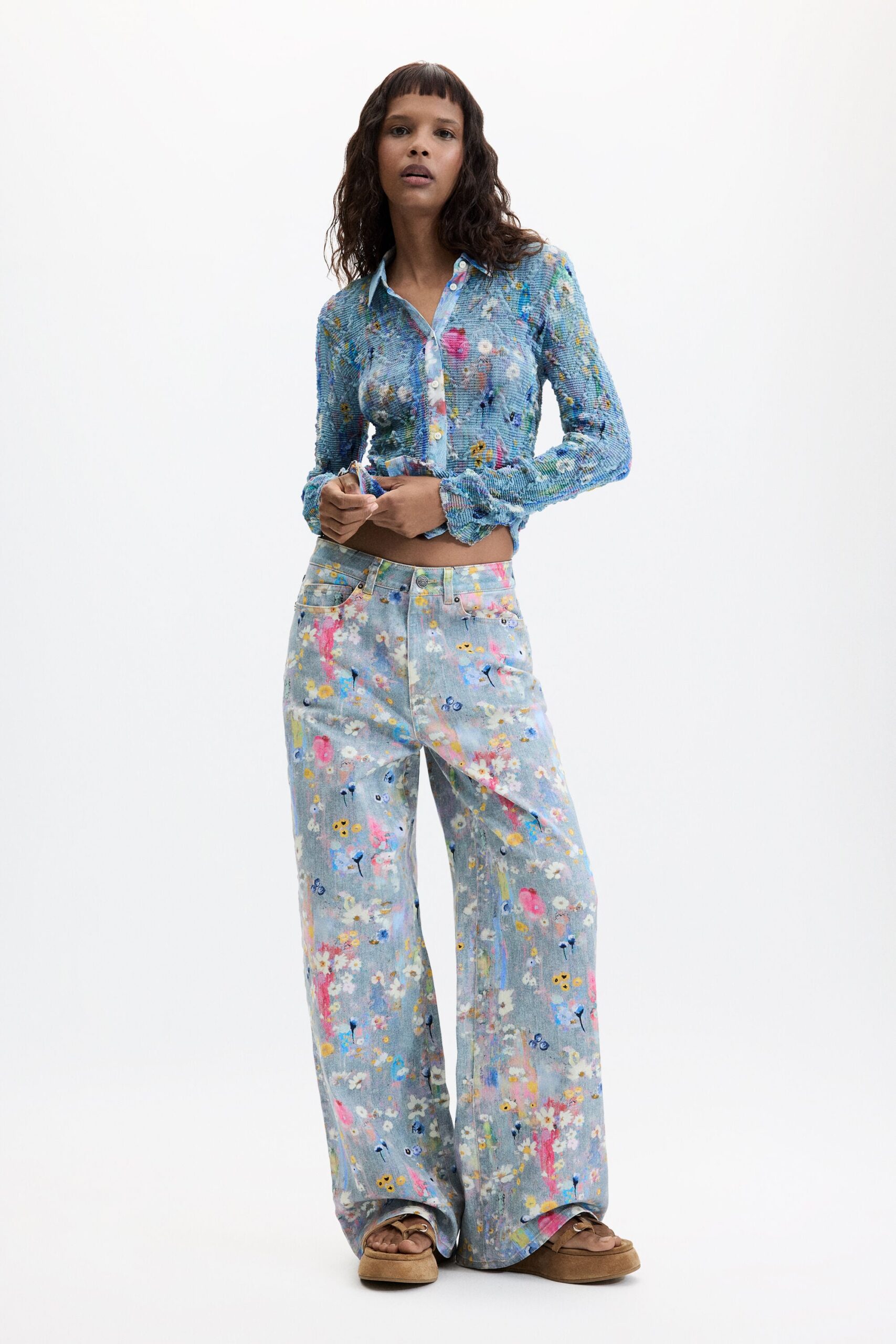 Jeans met print - BLACK - 38